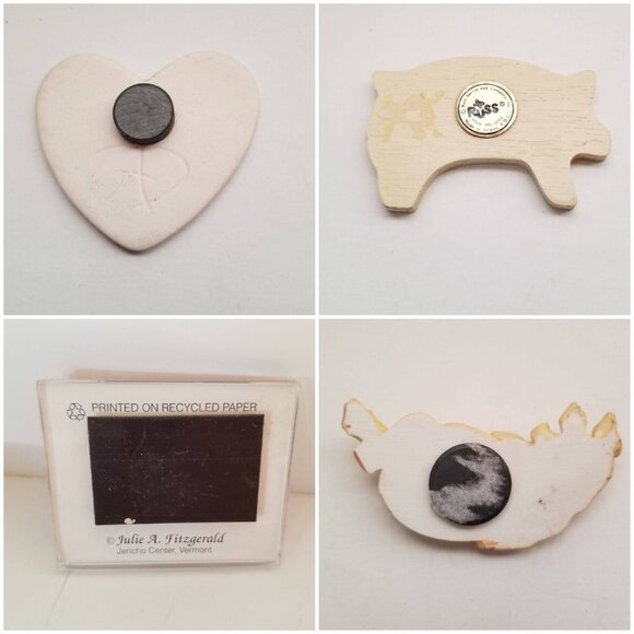 Lot of 6 Pig magnets figurines statues collection - Picture 10 of 11